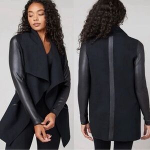Spanx Front Drape Black Women's Jacket